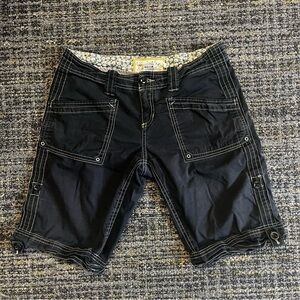 Women's Black Cargo Shorts